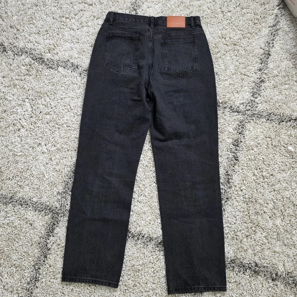Princess Polly Black Straight Leg Jeans Size 8 - Picture 3 of 8